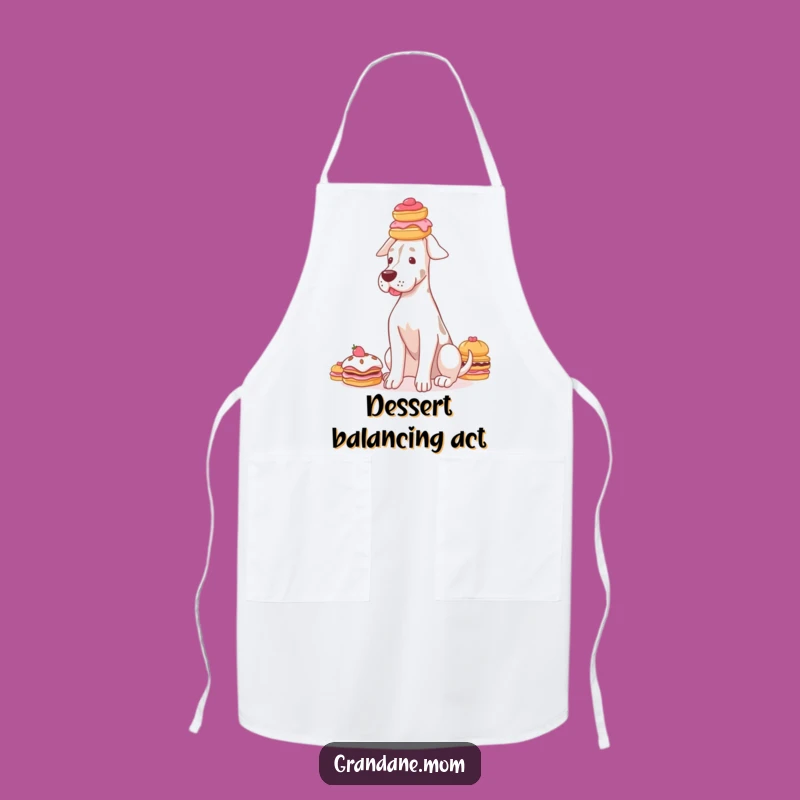 Funny Grand Dane Pastry Apron: Graceful Baker, Dessert Decor Gift
