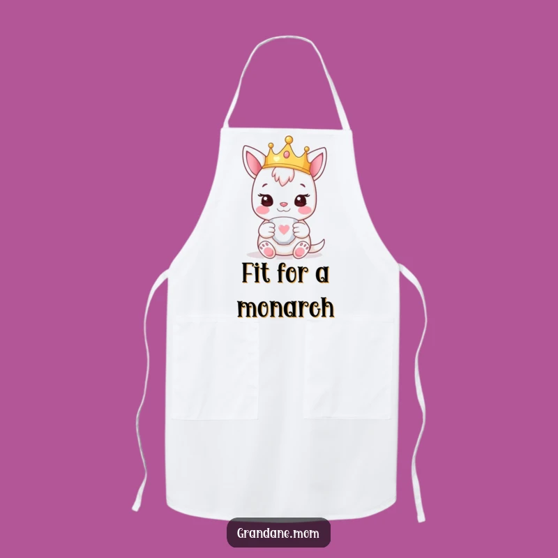 Funny Daniff Crown Apron - Royal Chef Pup Gift