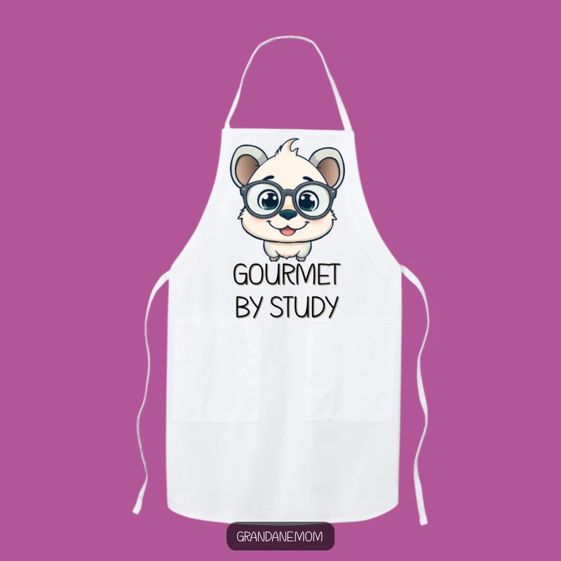 Funny Daniff Spectacles Apron - Intellectual Chef Pup Gift