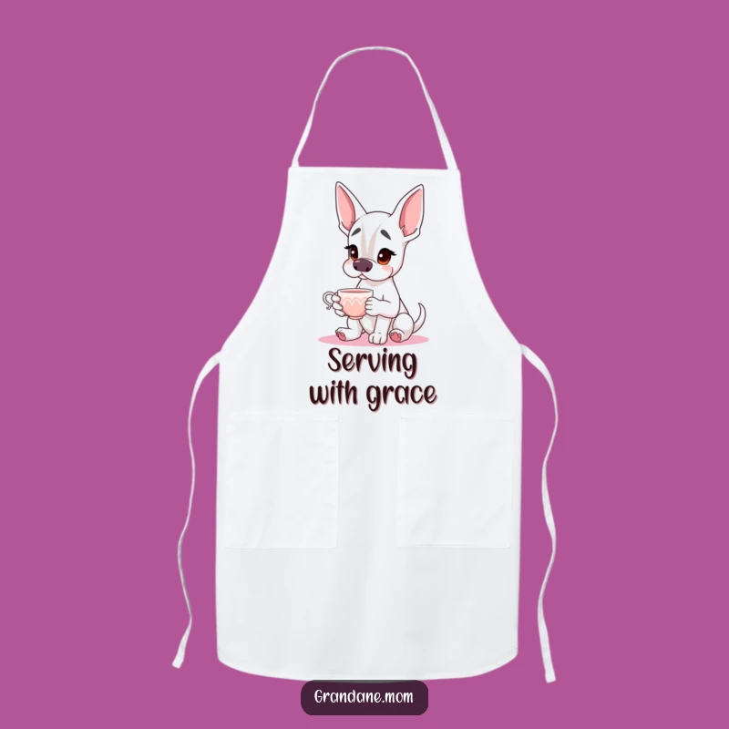 Funny Grand Dane Chef Apron: Elegant Dog Lover Gifts for the Kitchen