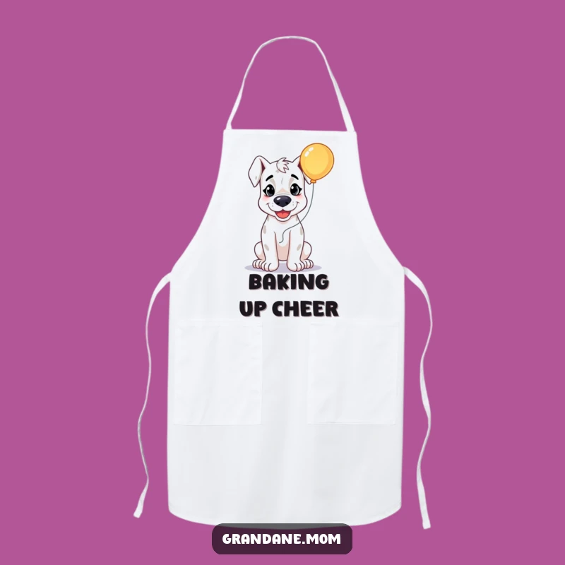 Funny Grand Dane Party Apron: Happy Balloon Chef Gift
