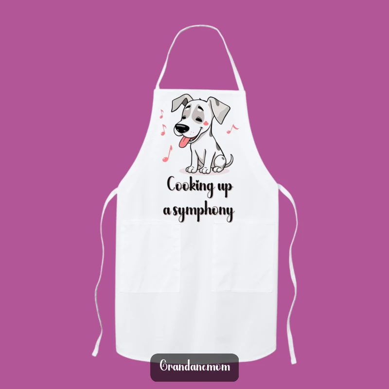 Funny Great Dane Musician Apron: Cook to Your Own Beat, Fun Funny Gift