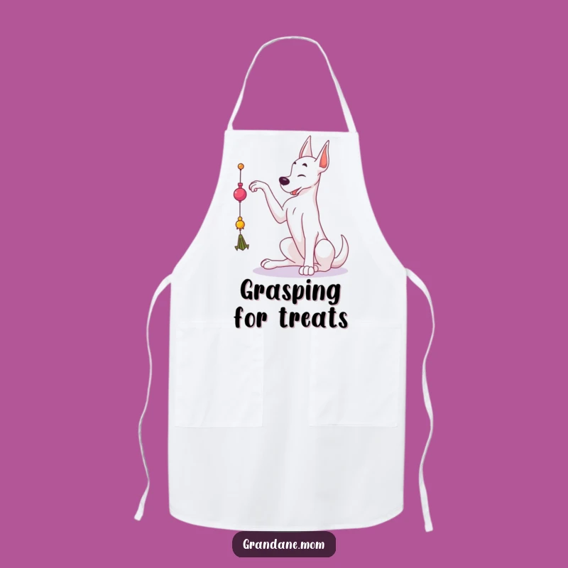 Funny Grand Dane Apron: Toy Reacher, Playful Kitchen Gift for Dog Lovers