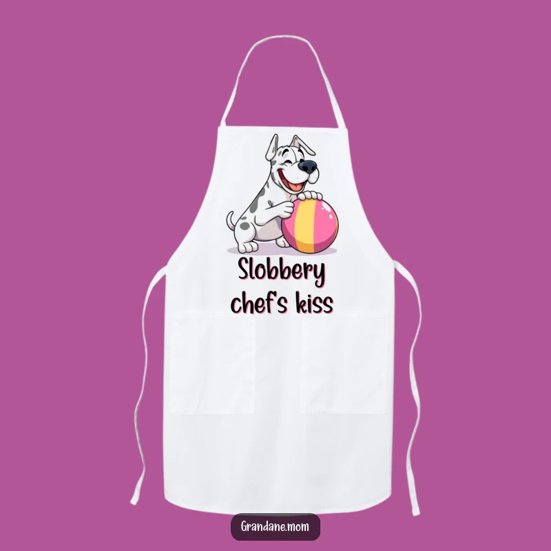 Funny Grand Dane Kitchen Apron: Chef Dog Gift for Cooking Fun