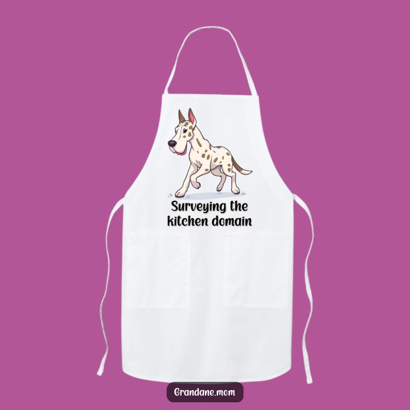 Funny Grand Dane Apron: Determined Chef Explorer, Perfect Funny Gift for Kitchen Adventures