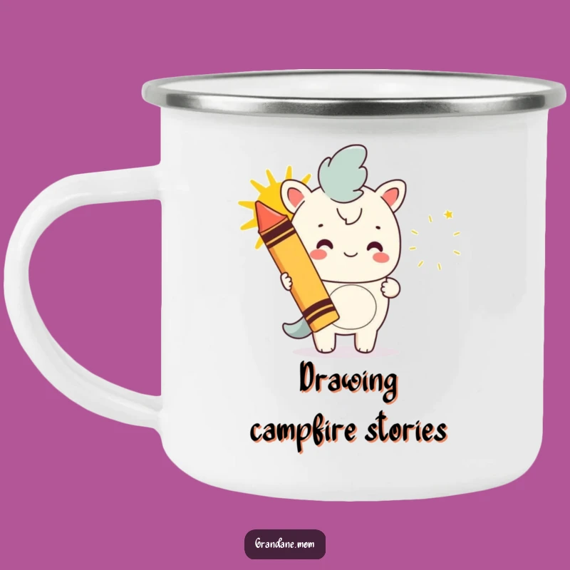 Funny Daniff Artist Camping Mug: Fuel Your Art Outdoors with Humor