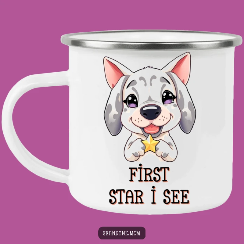 Funny Grand Dane Camping Mug: Star Holder, Adventure Fuel Gift