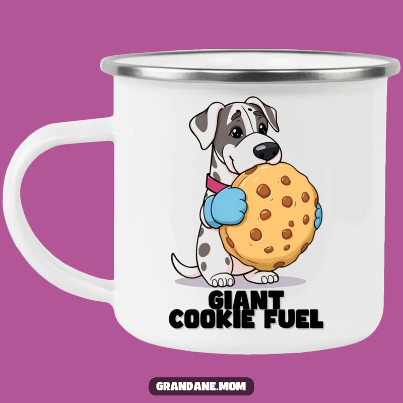 Funny Grand Dane Oven Mitts Cookie Camping Mug - Adventure & Laughter Fuel