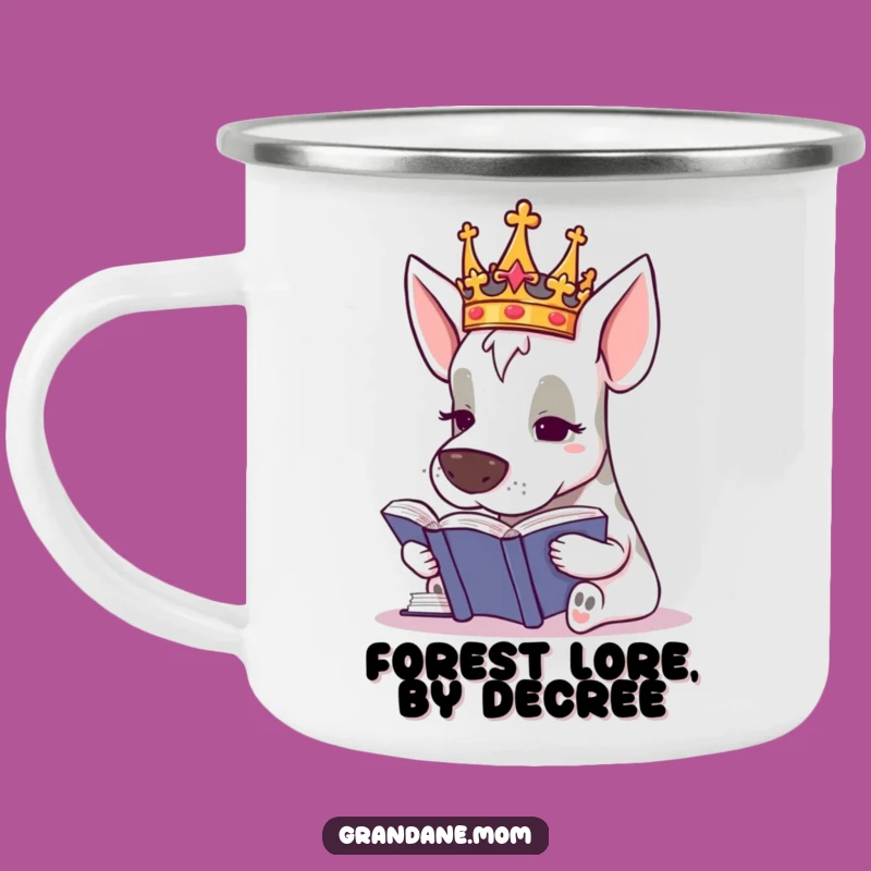 Funny Grand Dane Royal Adventurer Mug: Crowned Explorer Gift