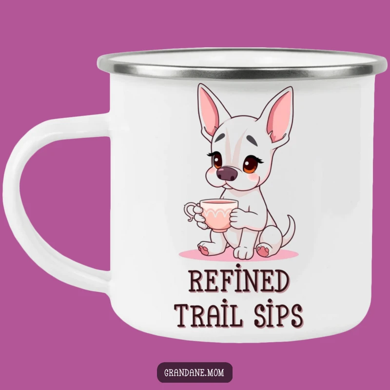 Funny Grand Dane Campfire Mug: Gentle Giant Gifts for Outdoor Adventures