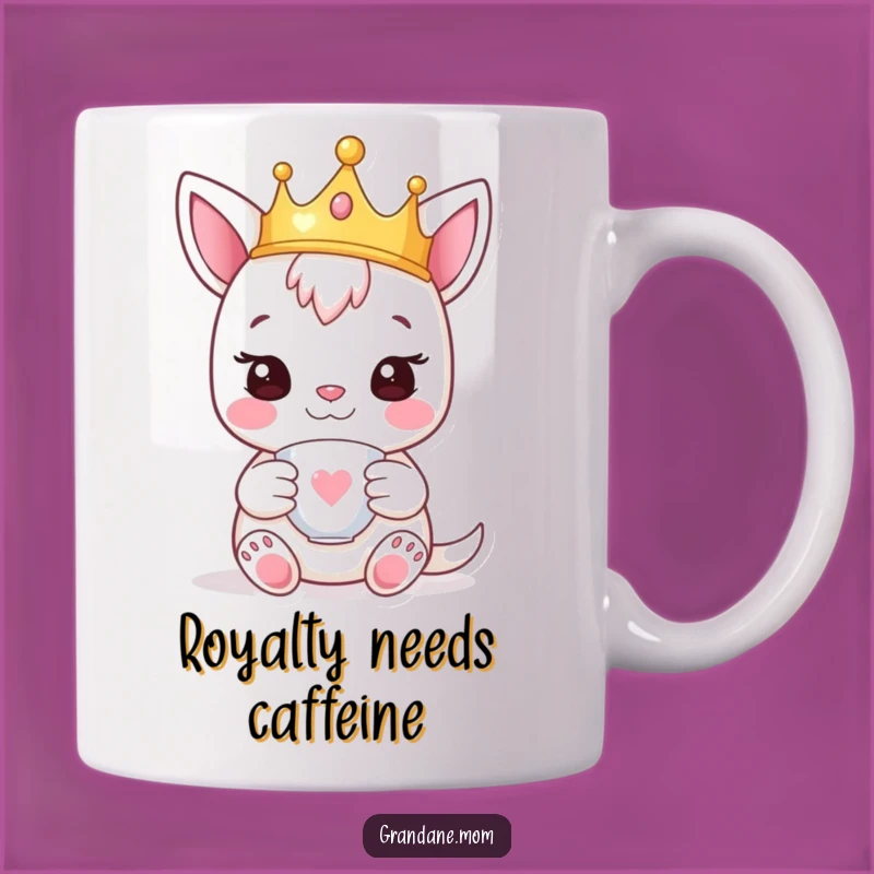 Funny Daniff Crown Mug - Royal Teacup Pup Humor Gift