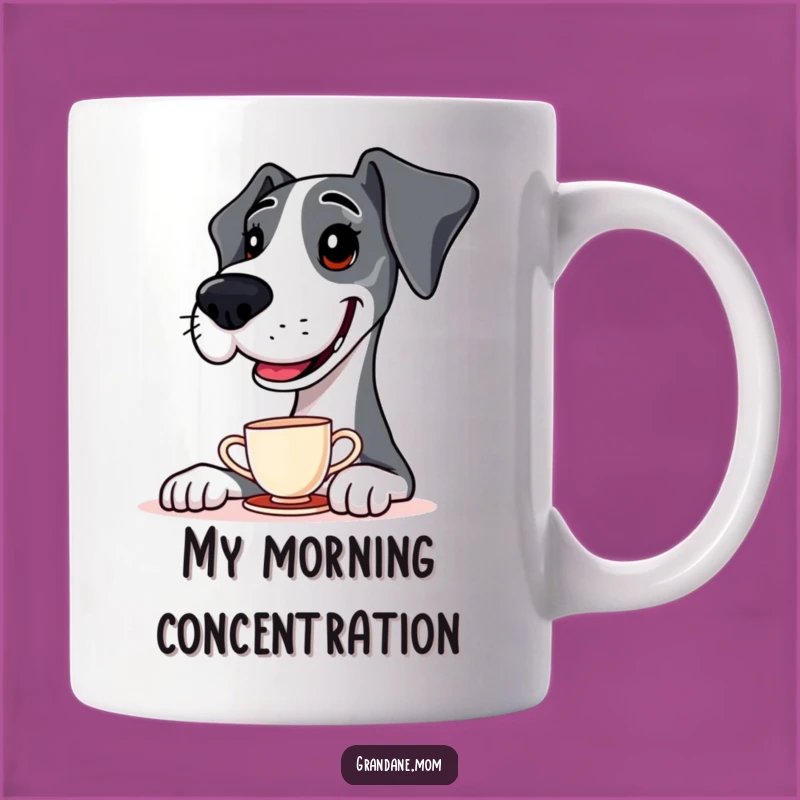 Funny Great Dane Teacup Nose Balance Mug: A Hilarious Gift for Dog Lovers