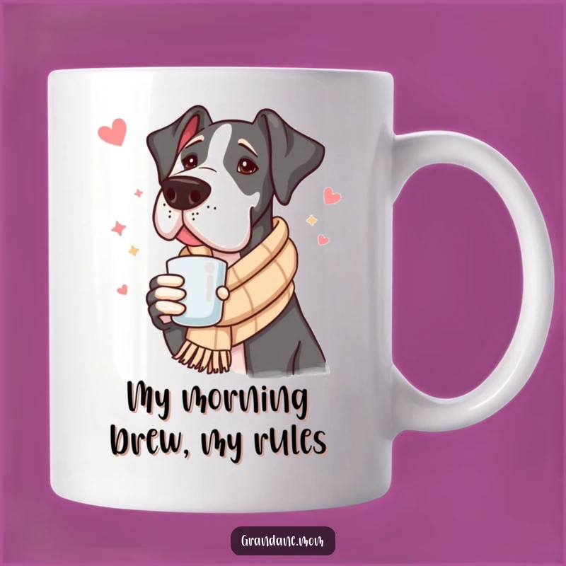 Funny Great Dane Cozy Drink Mug: The Perfect Warm & Fuzzy Gift for Dog Lovers