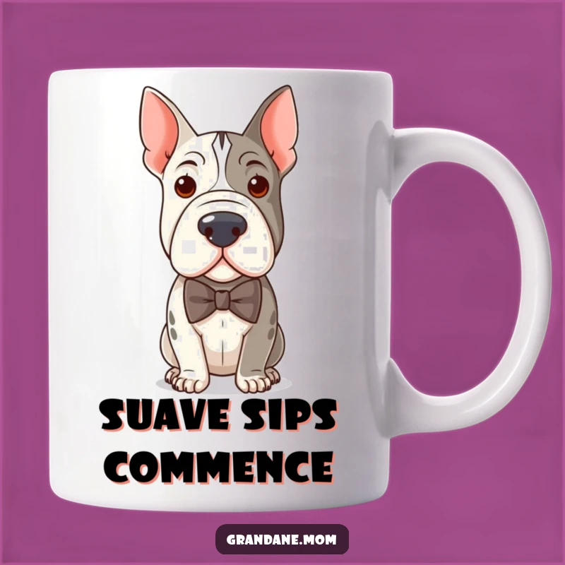 Funny Distinguished Grand Dane in Bow Tie Mug - Perfect Humorous Gift for Dog Lovers