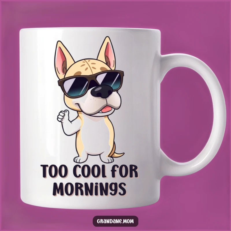 Funny Grand Dane Sunglasses Mug: Suave Dog Cool - Perfect Gift for Stylish Dog Lovers