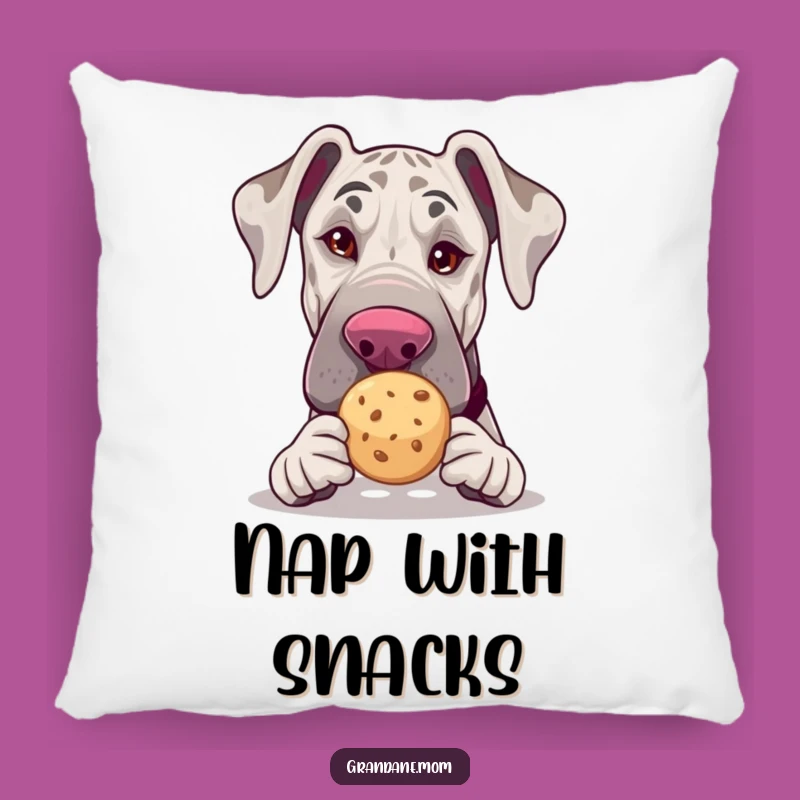Comfy Funny Grand Dane Pillow - Wink Cookie Accent Pillow Gift