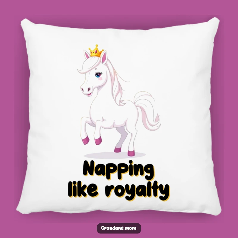Funny Prancing Grand Dane Pillow - Cozy Playful Royal Dog Comfort Gift
