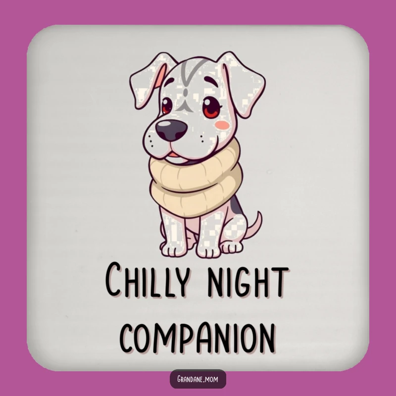 Funny Cozy Grand Dane Coasters: Warm Dog Gifts to Protect Your Surfaces