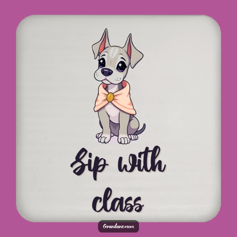 Funny Elegant Dane Coasters: Protect with Class, The Perfect Funny Gift
