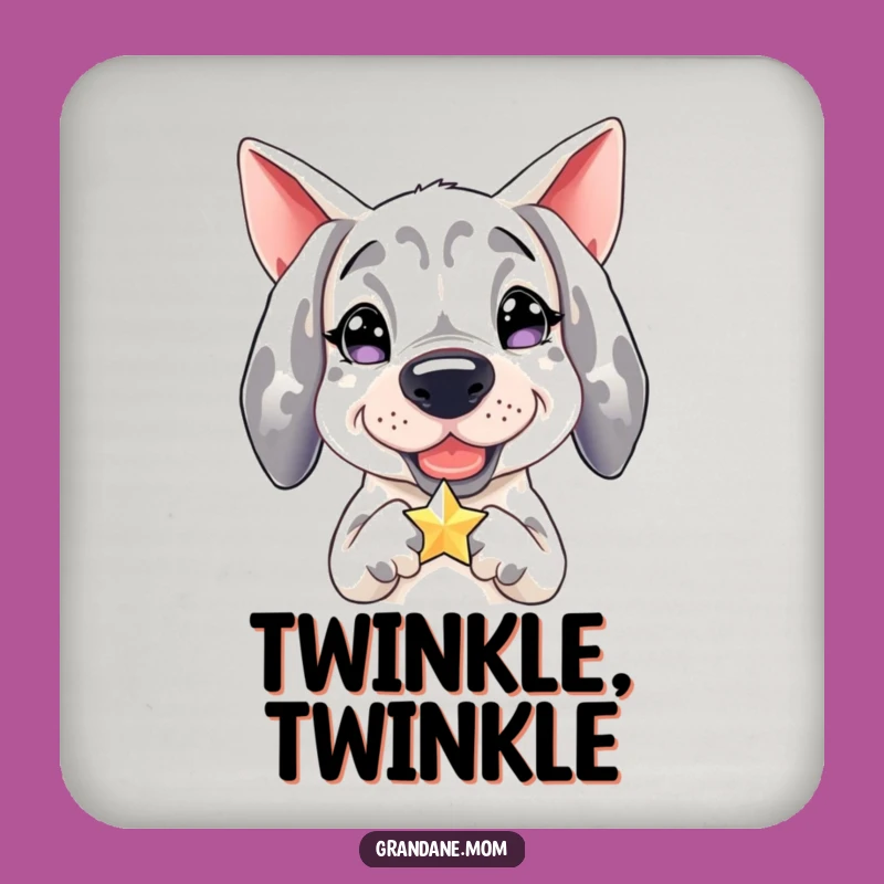 Funny Grand Dane Coaster: Star Guard, Table Protector Hilarious Gift