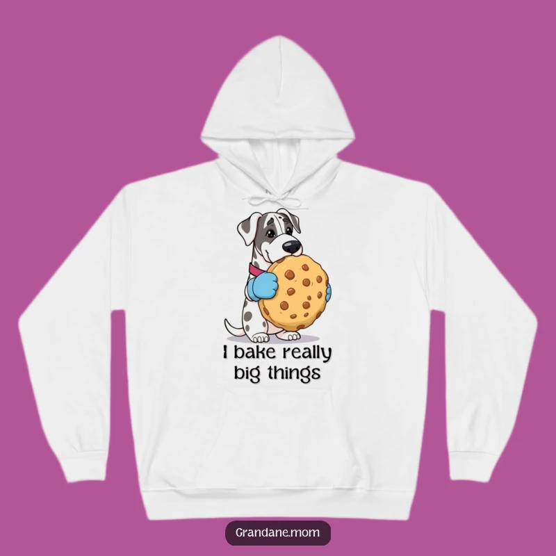 Cozy Funny Grand Dane Oven Mitts Cookie Hoodie - Warm & Hilarious Gift