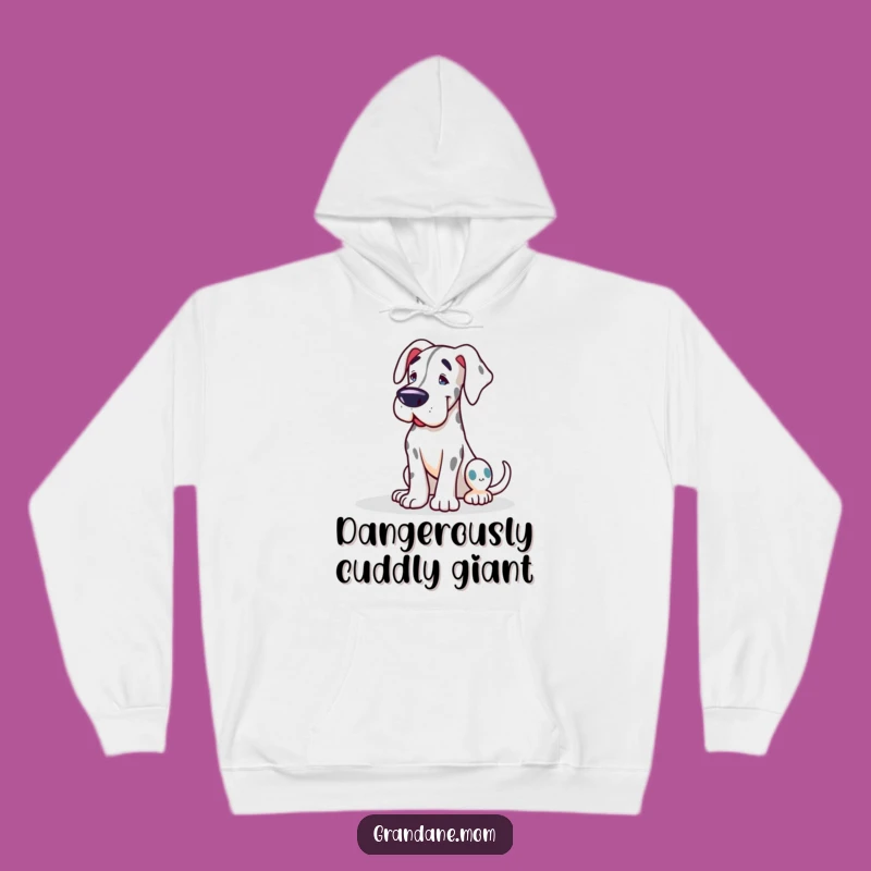 Cozy Funny Grand Dane Hoodie: Gentle Lean Comfort, Ultimate Funny Gift for GD Lovers