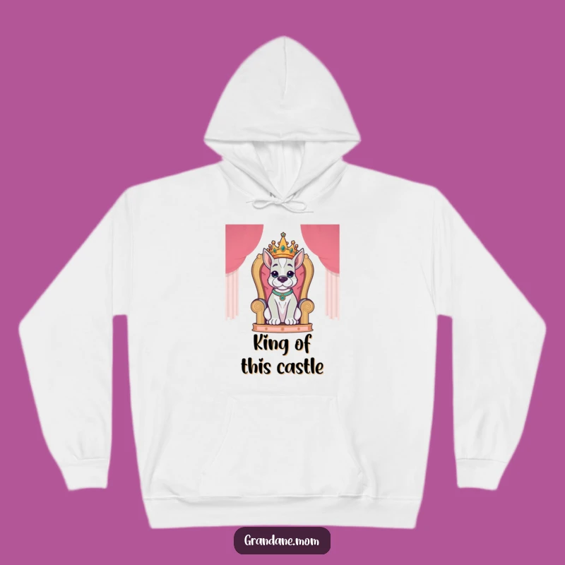 Funny Grand Dane King Hoodie: Royal Canine Comfort - A Perfect Funny Gift!