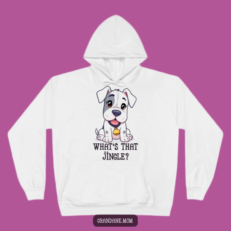 Funny Grand Dane Mystery Hoodie: Cozy Tinkling Bell Dog Gift