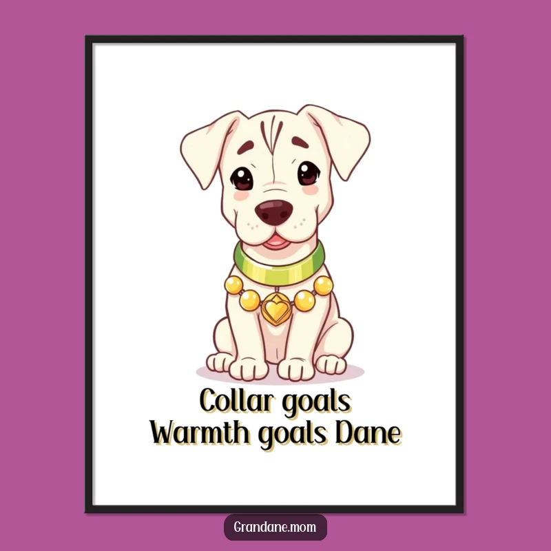 Free Printable Grand Dane Radiant Art: Warm & Cozy Dog Downloadable Wall Decor!