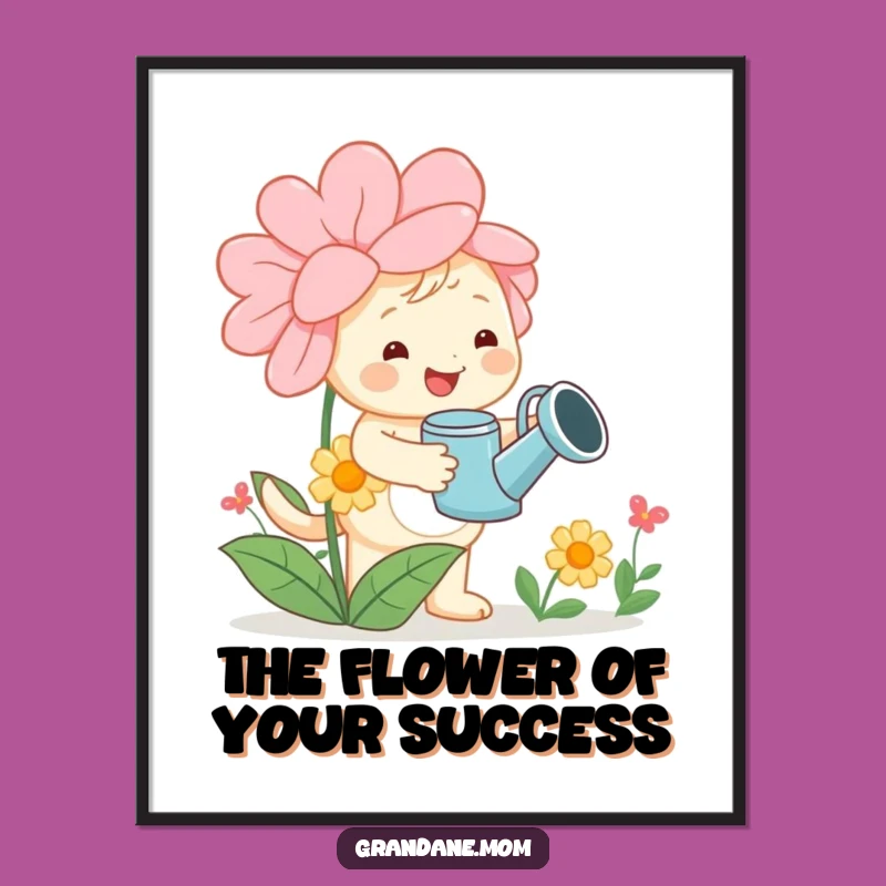 Free Printable Funny Daniff Wall Art: Cheerful Gardener Dog Decor