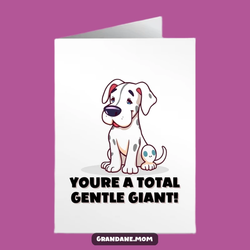 Free Printable Grand Dane Congrats Card: Funny Dog Congratulations Downloadable Gift