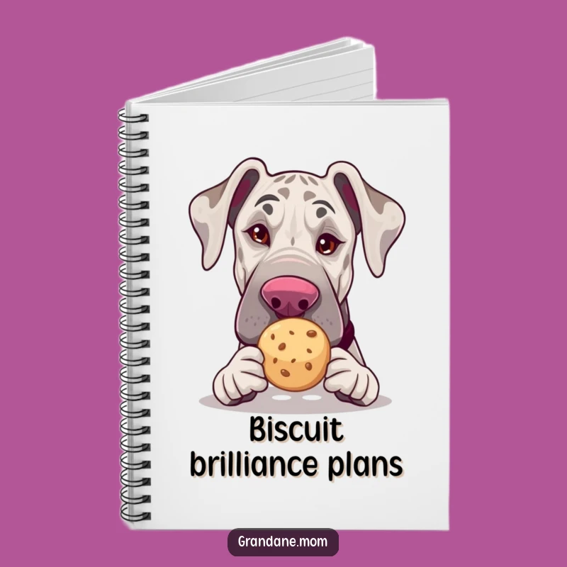 Funny Grand Dane Notebook - Wink Cookie Journal Gift for Writers