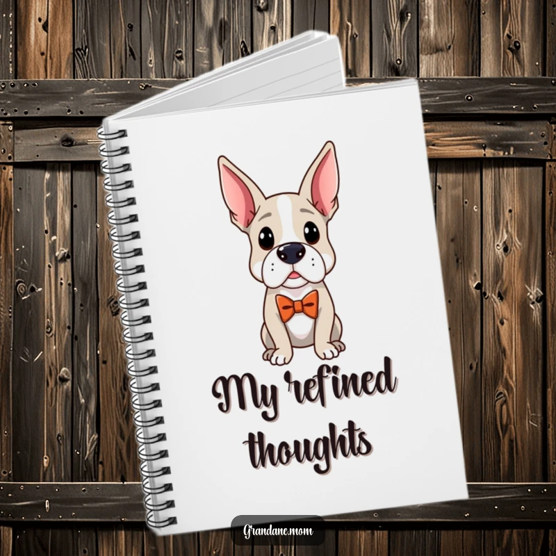 Funny Distinguished Dane Notebook: A distinguished Grand Dane with an elegant bow tie, perfect for recording classy thoughts.