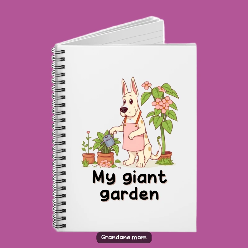 Funny Grand Dane Gardener Notebook: Nurture Your Ideas - A Perfect Funny Gift!
