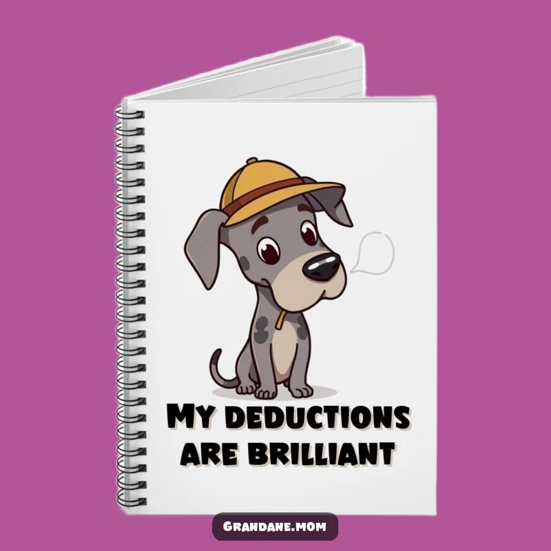 Funny Great Dane Detective Notebook: Jot Down Clues, Perfect Gift for Dog Lovers