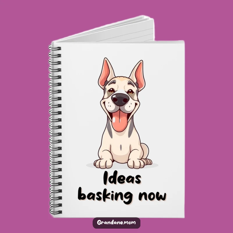 Grand Dane Sunshine Notebook: Funny Panting Dog Journal, Gift for Dane Fans