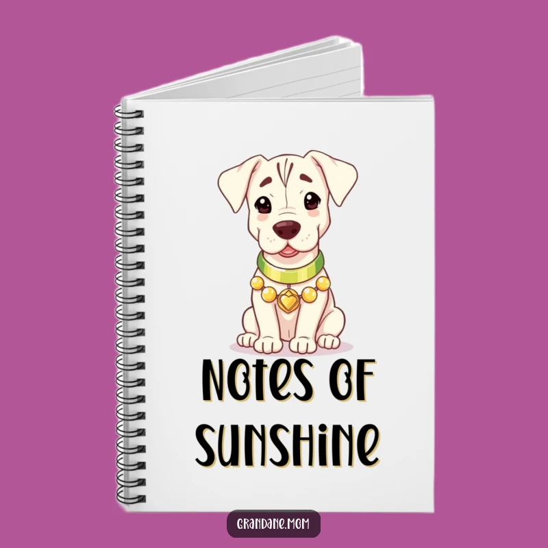 Grand Dane Thoughts Notebook: Jot Down Warm Memories with Canine Charm Gift