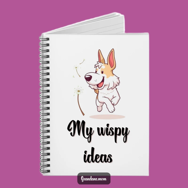 Funny Grand Dane Dandelion Notebook - Write Your Laughs
