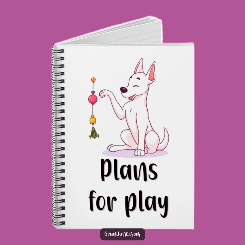 Funny Grand Dane Notebook: Toy Reacher, Playful Journal Gift for Dog Fans