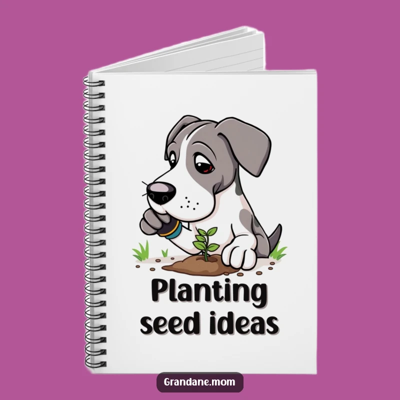 Funny Great Dane Gardener Notebook: Plan Your Garden, A Creative Funny Gift