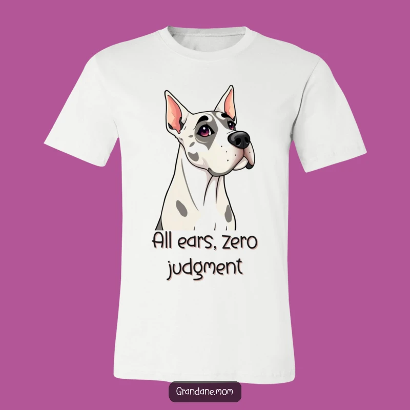 Funny Grand Dane T-Shirt: Head Tilt Curiosity, Awesome Funny Gift for Dog Fanatics