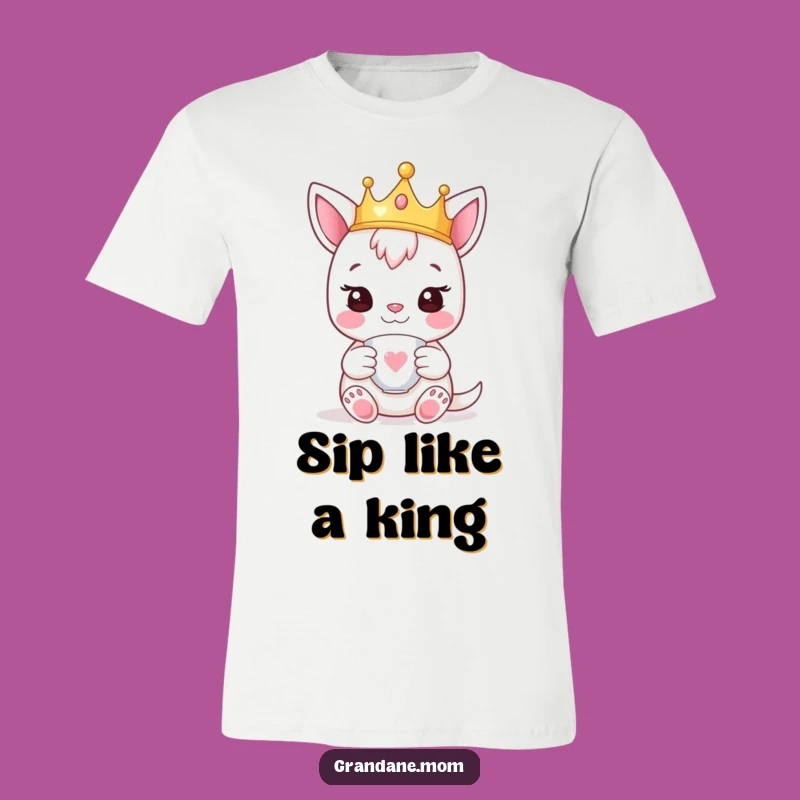 Funny Daniff Crown T-Shirt - Royal Teacup Pup Humor Tee