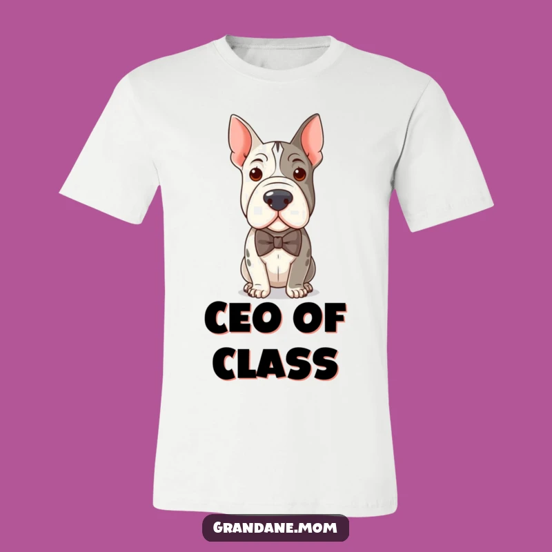 Funny Distinguished Grand Dane Bow Tie T-Shirt - Hilarious Dog Lover Apparel Gift