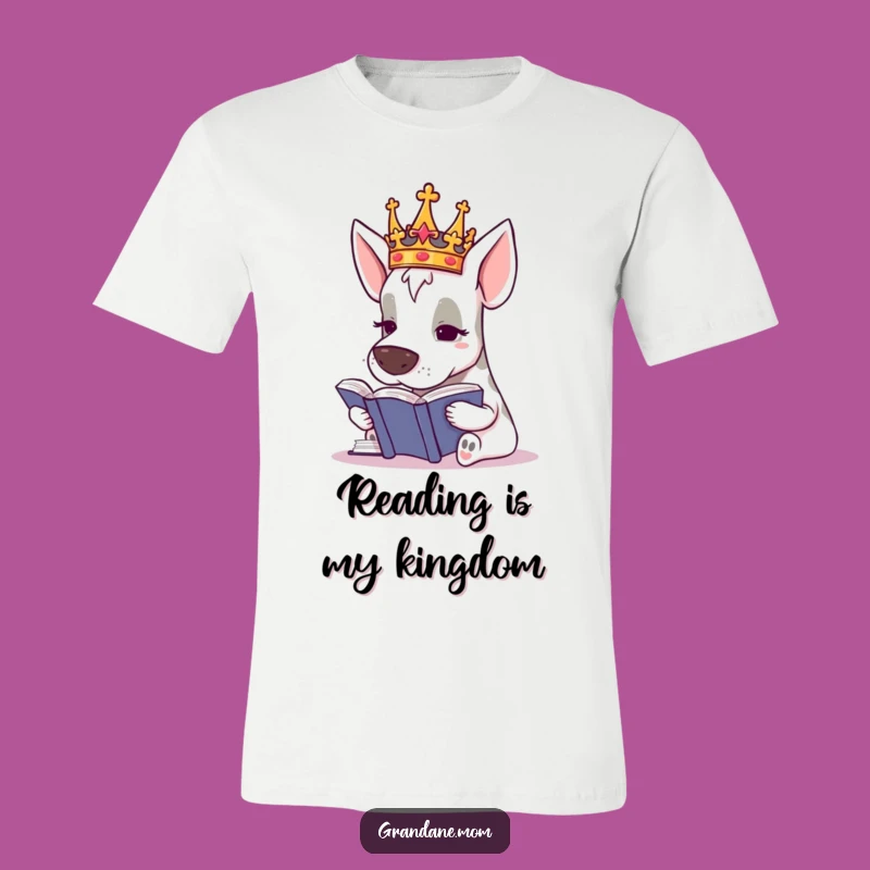 Funny Grand Dane King T-Shirt: Royal Smart Dog Apparel Gift