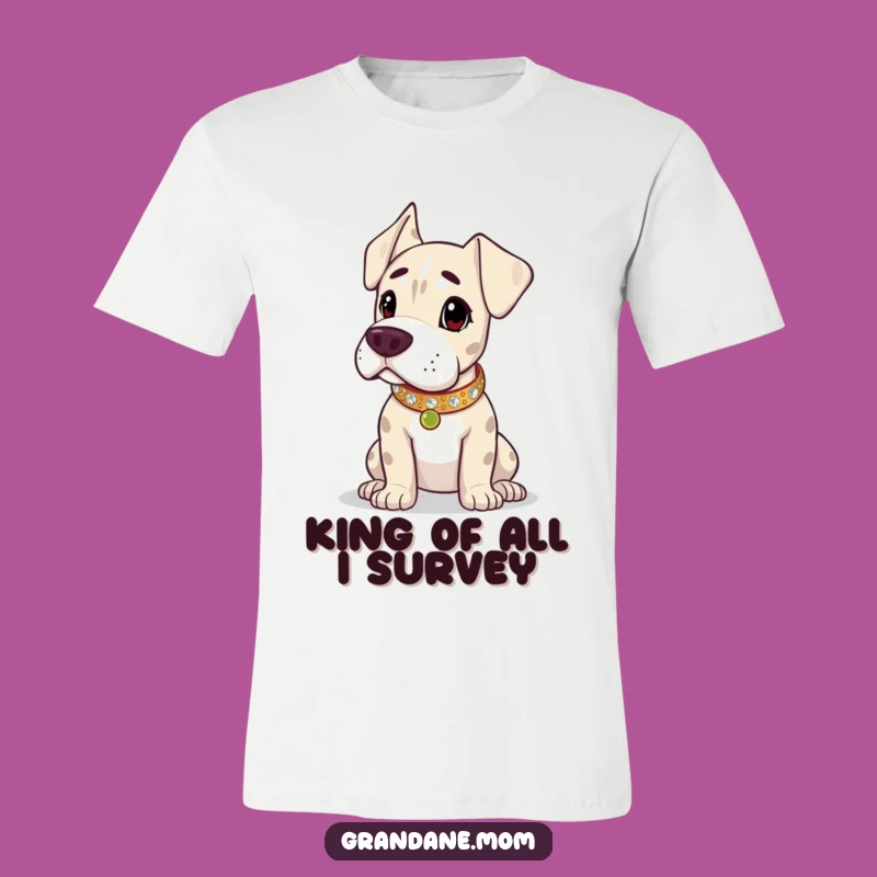 Funny Grand Dane Sparkling Collar T-Shirt - Majestic Dog Lover Apparel