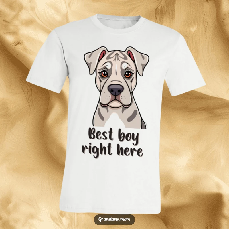 Funny Grand Dane T-Shirt: A soulful Grand Dane offers a gentle lick, embodying pure love and heartwarming canine affection.