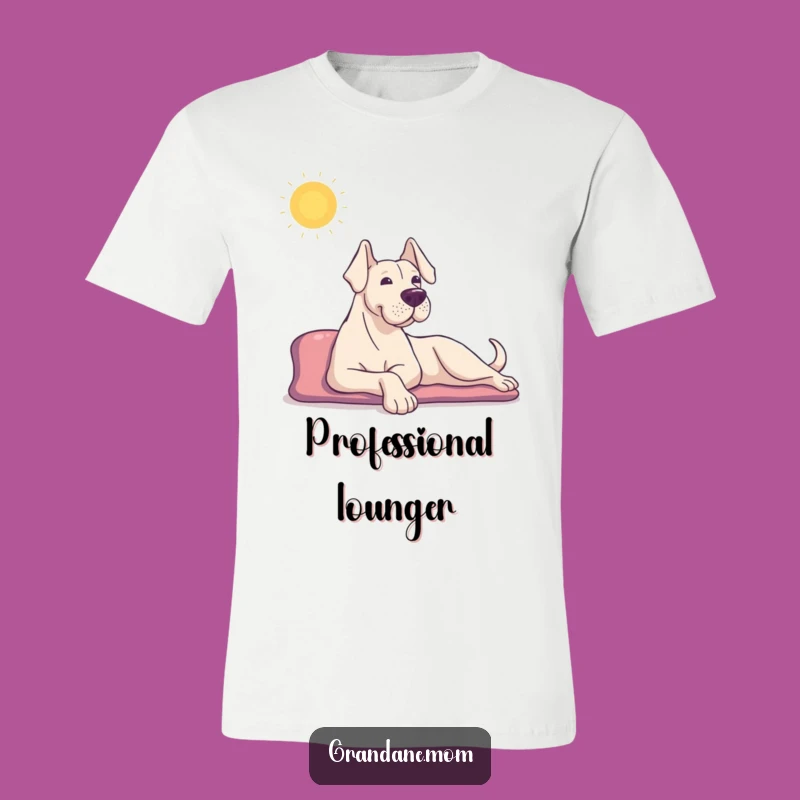 Funny Grand Dane T-Shirt: Sun Stretch Joy, Awesome Funny Gift for Laid-Back People