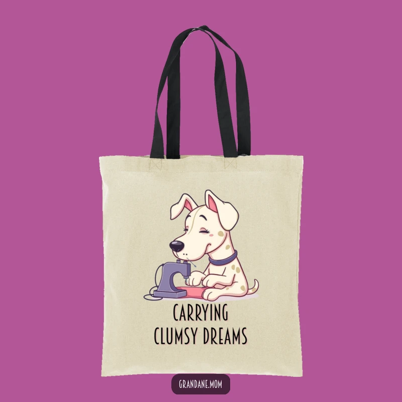 Funny Grand Dane Sewing Shopping Totes: Carry Your Laughs in Style Gift
