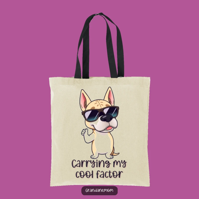 Funny Grand Dane Sunglasses Tote Bag: Carry Your Cool - Chic & Hilarious Dog Accessory